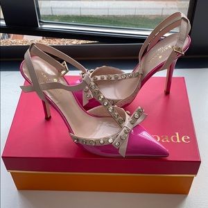 Kate Spade Lydia Carousel Pink Patent Pump